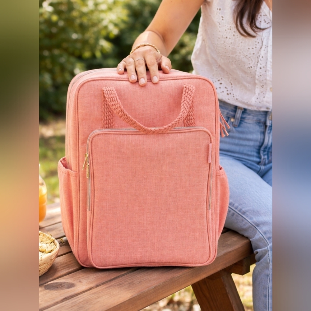 SOYOUNG Linen All-Day Tote Backpack